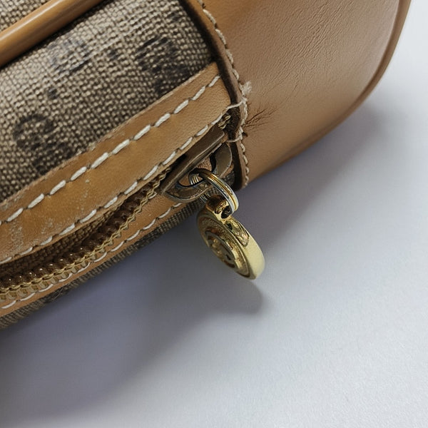 Monogram Coated Canvas Top Handle Bag Beige