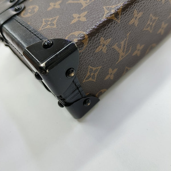 PETITE MALLE Monogram Coated Canvas Brown