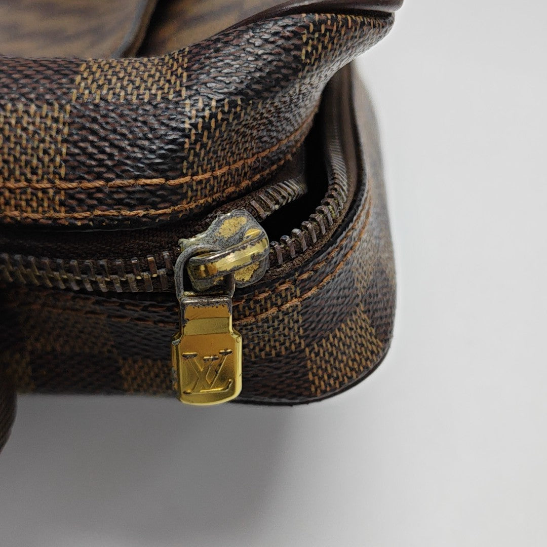 OLAV PM Damier Ebene Coated Canvas Brown