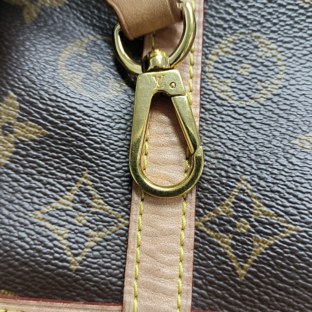 DUFFLE Monogram Coated Canvas Brown