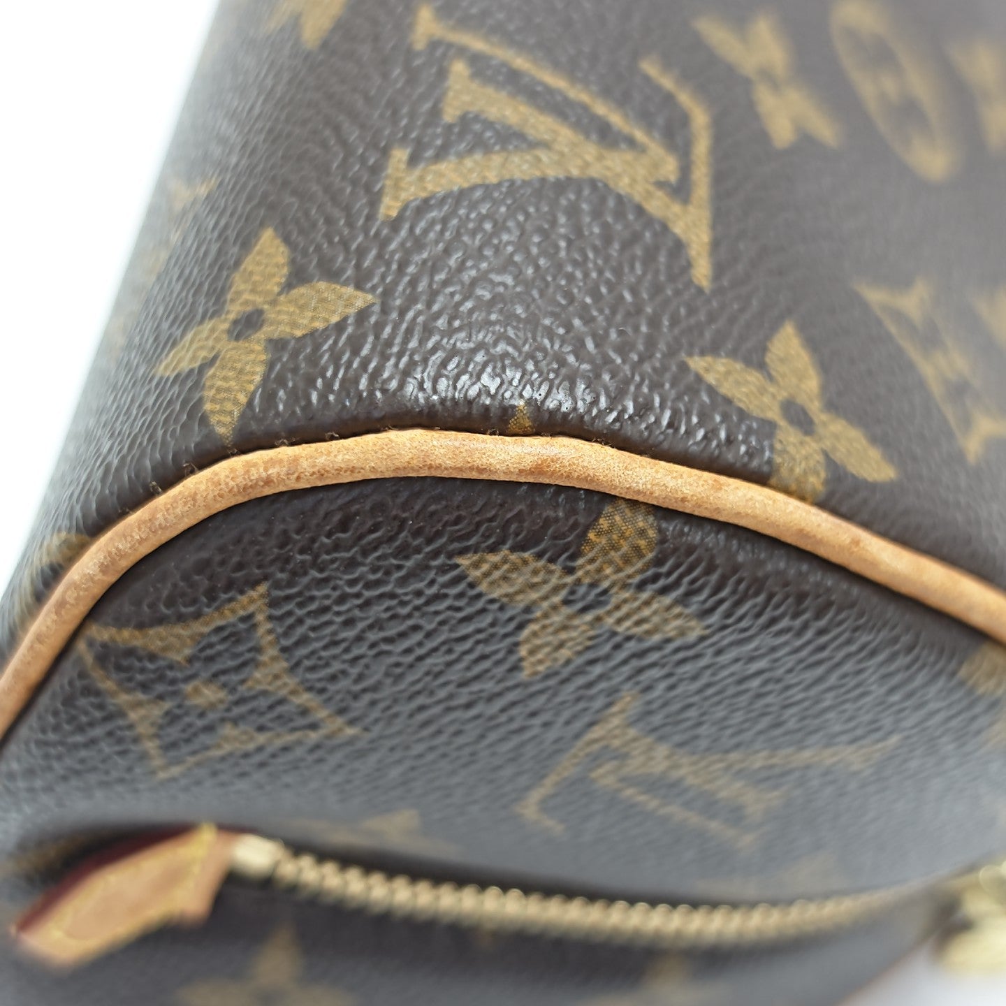 RIBERA Monogram Coated Canvas Brown