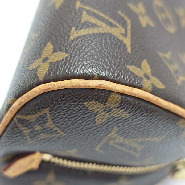 RIBERA Monogram Coated Canvas Brown