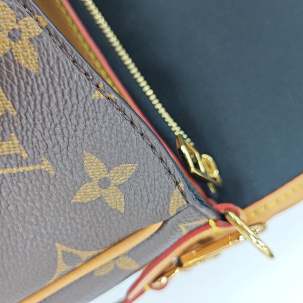 DIANE Monogram Coated Canvas Brown
