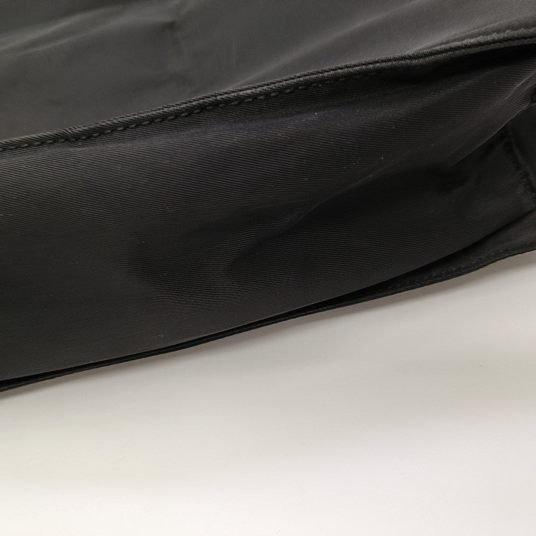 Nylon Shoulder Bag Black
