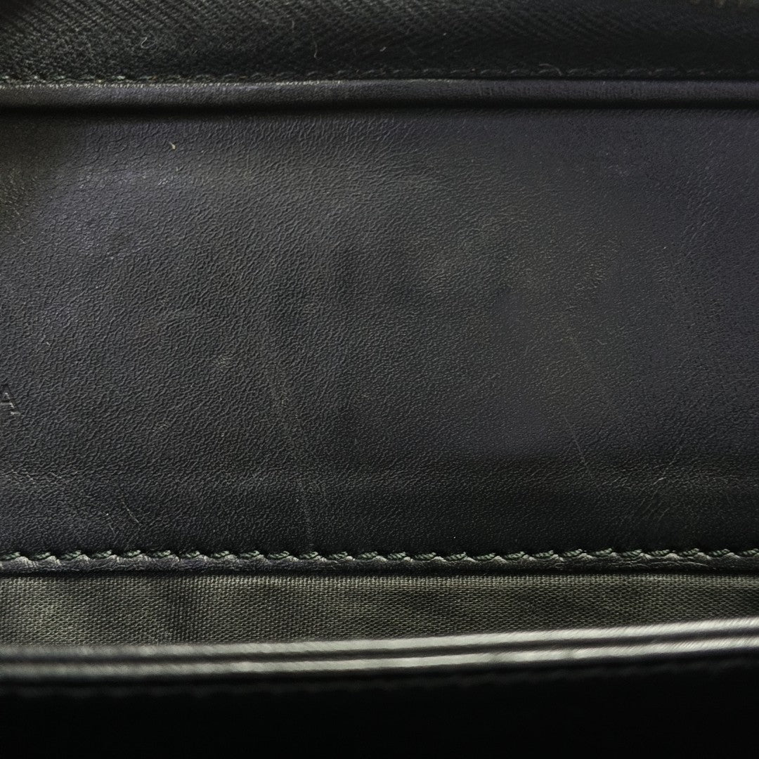 Calfskin Top Handle Bag Black