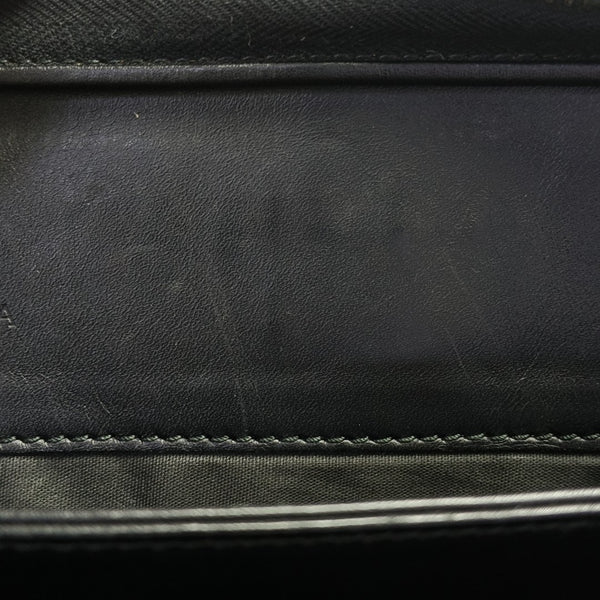 Calfskin Top Handle Bag Black