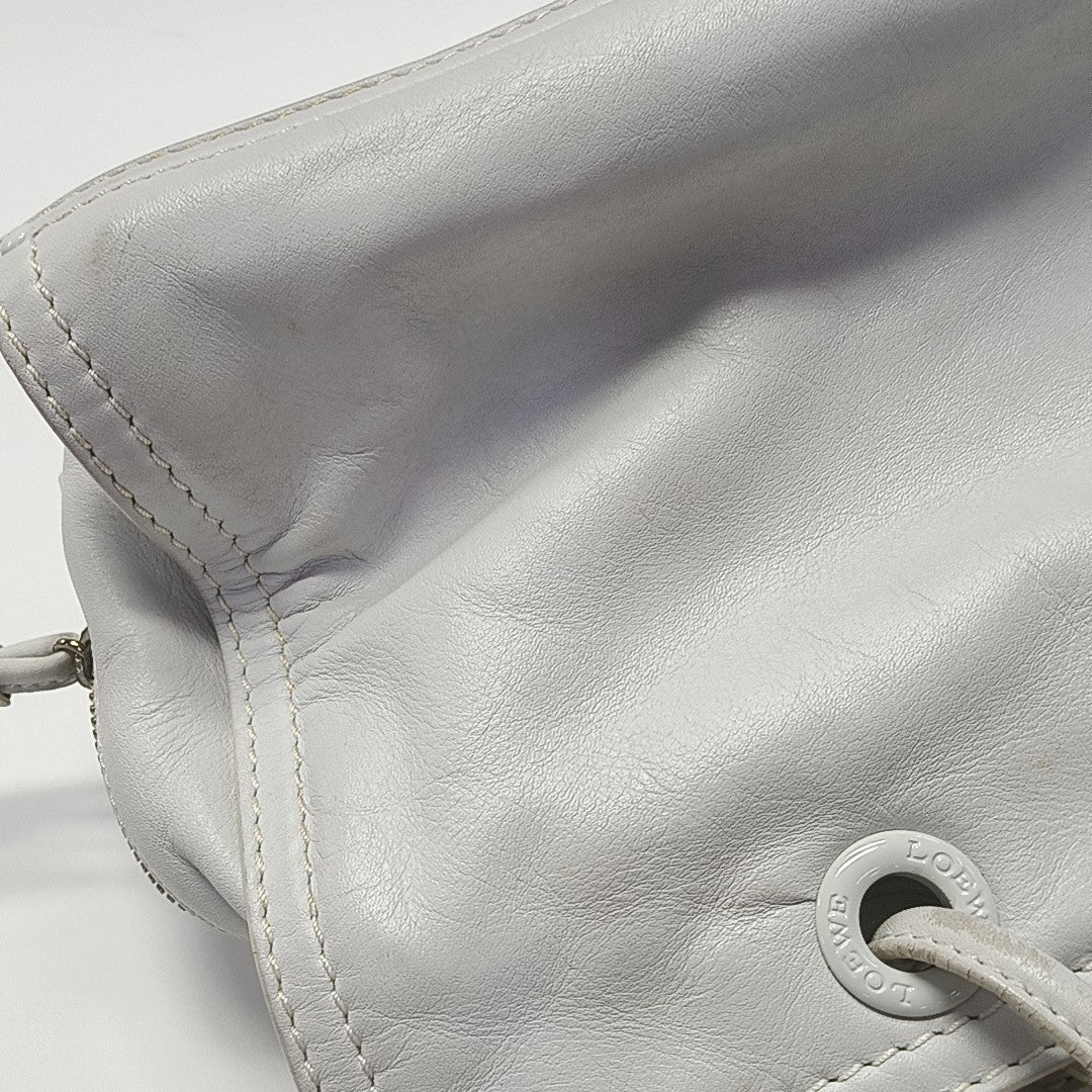 Quilted Calfskin Tote Bag White