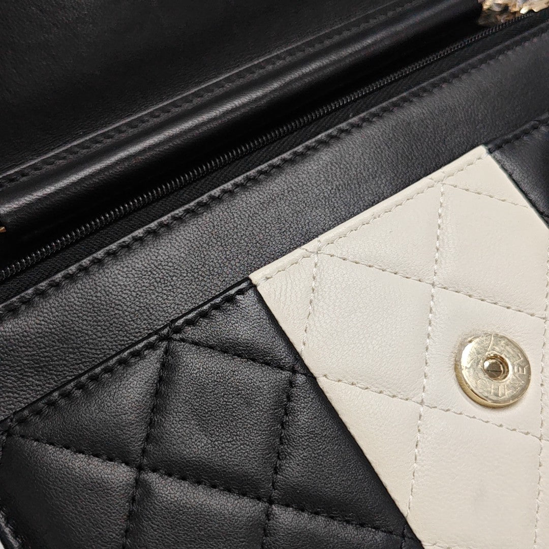 WOC Quilted Lambskin Black