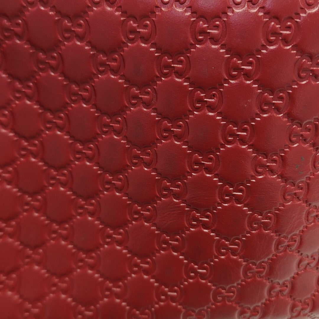 Microguccissima Monogram Calfskin Red