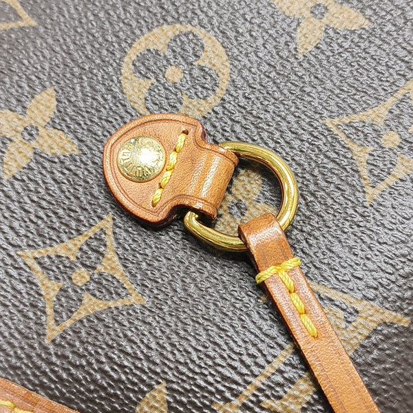 NEVERFULL MM Monogram Coated Canvas Brown