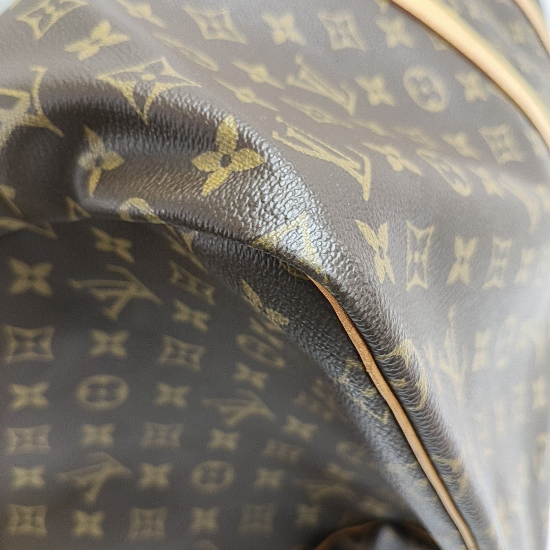 SAC SOUPLE 55 Monogram Coated Canvas Brown