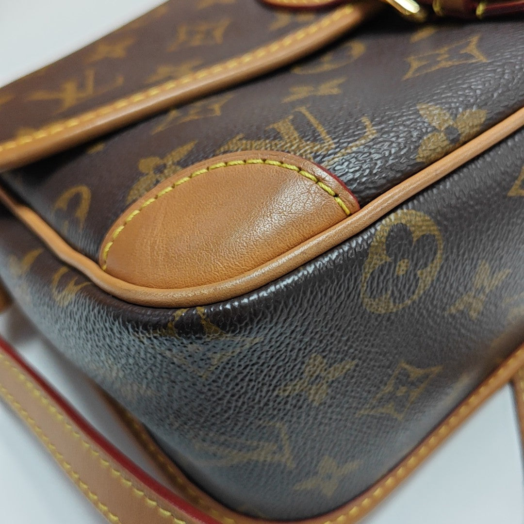 DIANE Monogram Coated Canvas Brown
