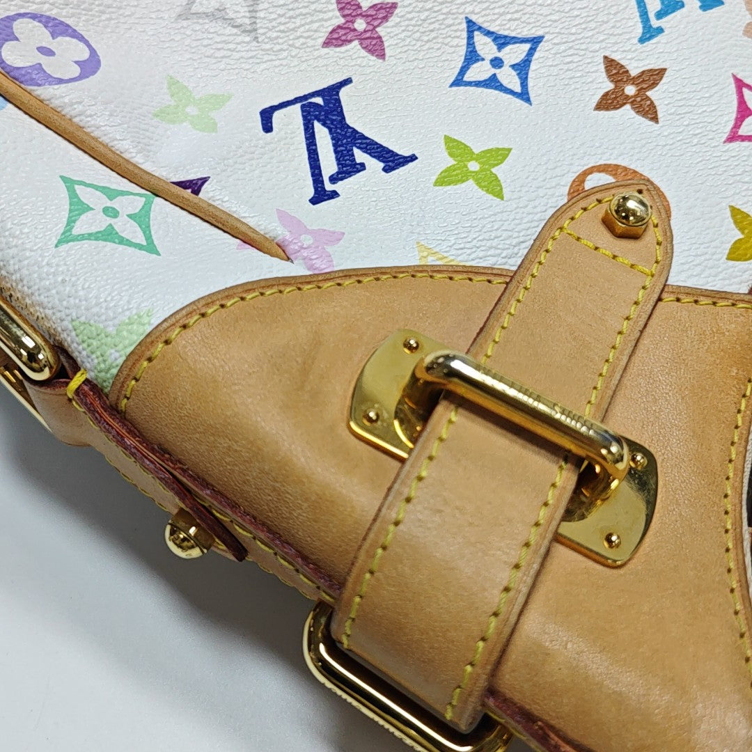 GRETA Monogram Coated Canvas White