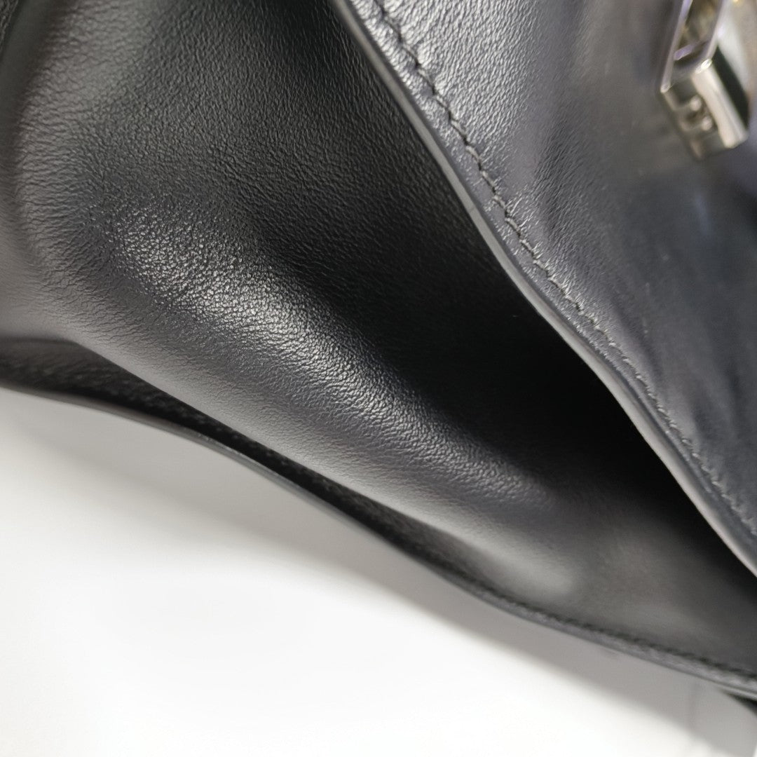 Calfskin Shoulder Bag Black