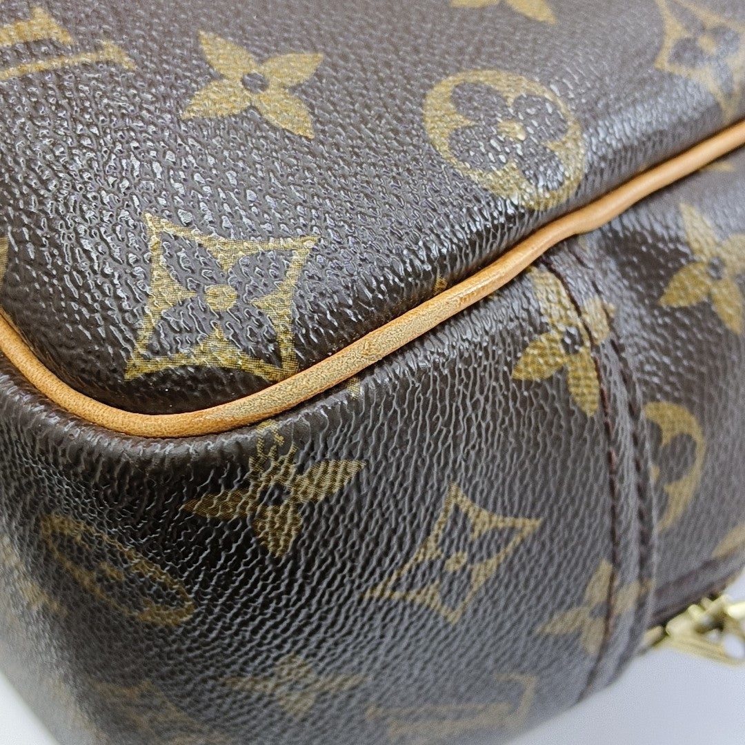 DEAUVILLE MM Monogram Coated Canvas Brown