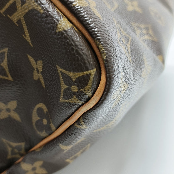 SPEEDY 30 Monogram Coated Canvas Brown