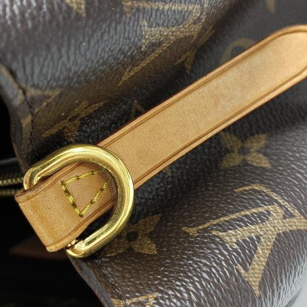 MONTAIGNE MM Monogram Coated Canvas Brown
