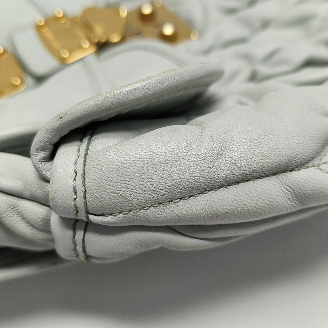Miu Coffer Lambskin Blue