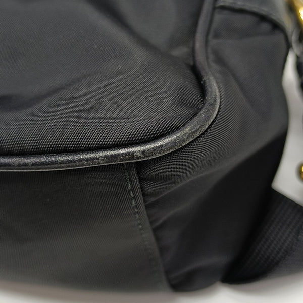 Nylon Shoulder Bag Black