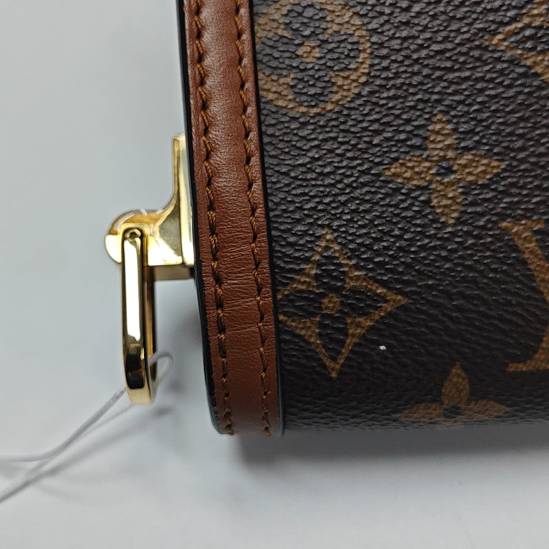 DAUPHINE Mini Monogram Coated Canvas Brown