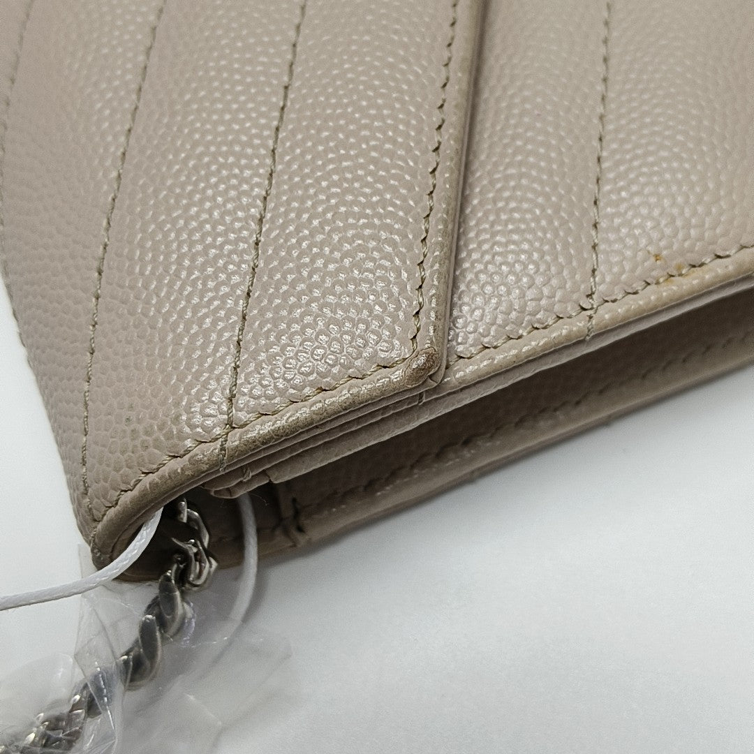 MONOGRAM Chevron Calfskin Pink