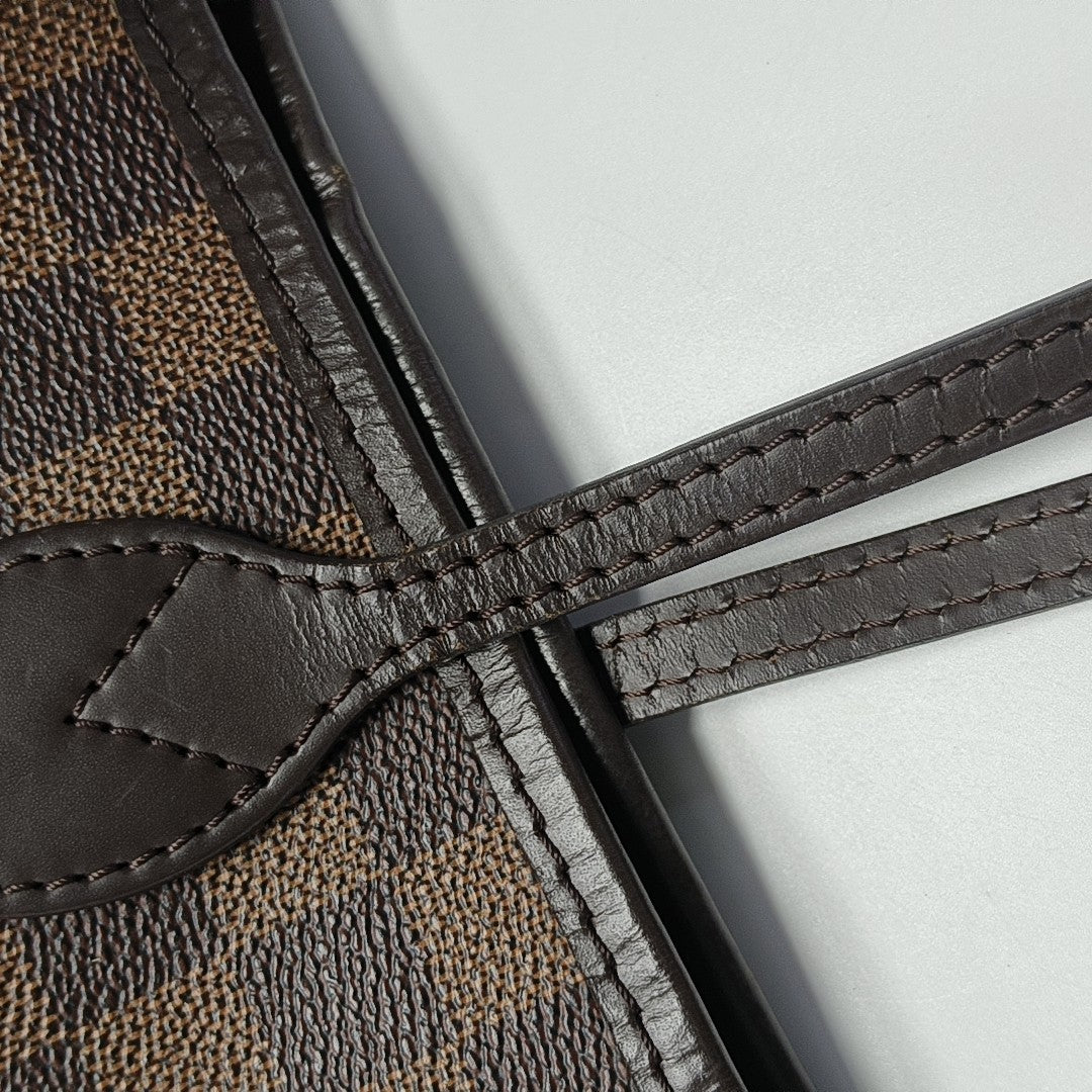 NEVERFULL MM Damier Ebene Coated Canvas Brown