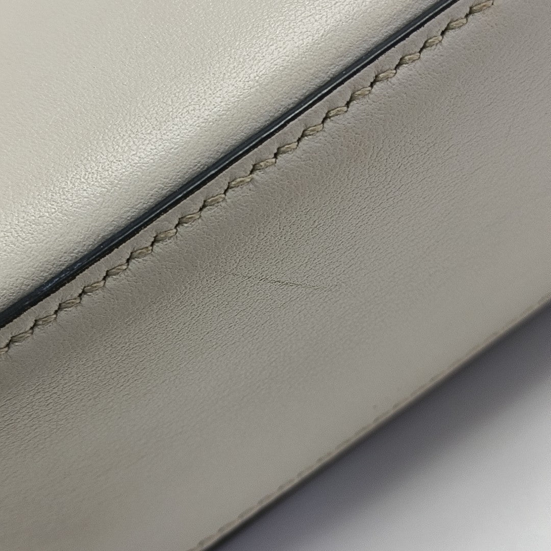 Calfskin Shoulder Bag White