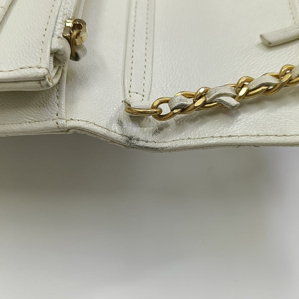 WOC Quilted Lambskin White