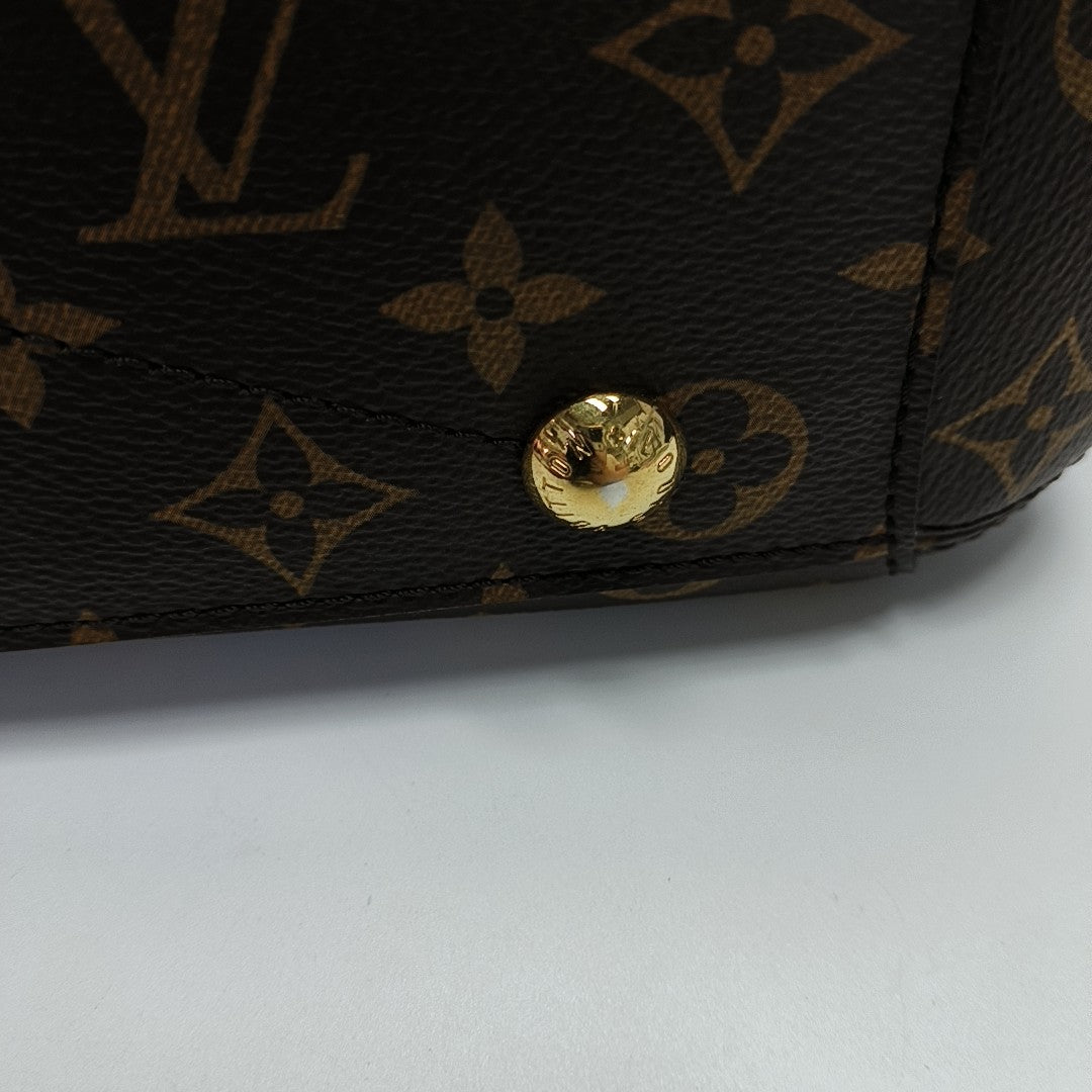 MONTAIGNE Monogram Coated Canvas Brown