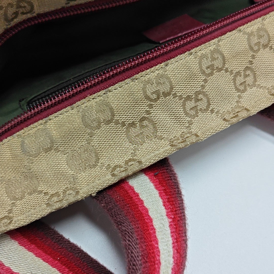 Monogram Canvas Tote Bag Beige