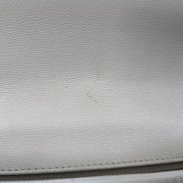 Calfskin Shoulder Bag White