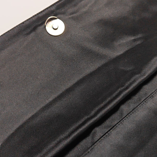 Fabric Top Handle Bag Black