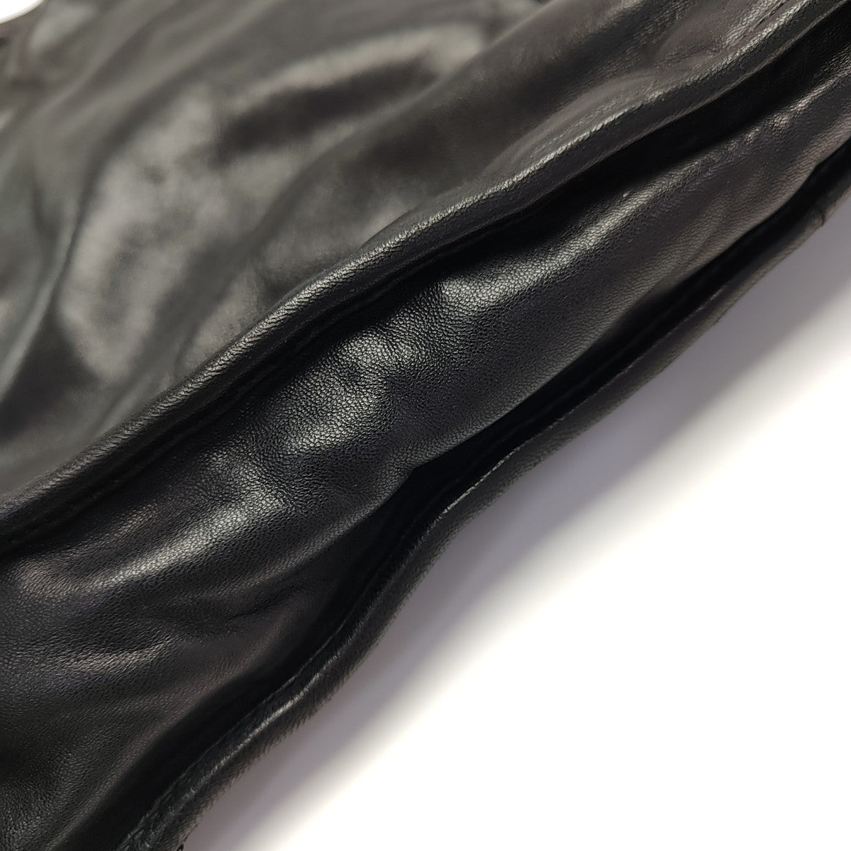 Lambskin Top Handle Bag Black