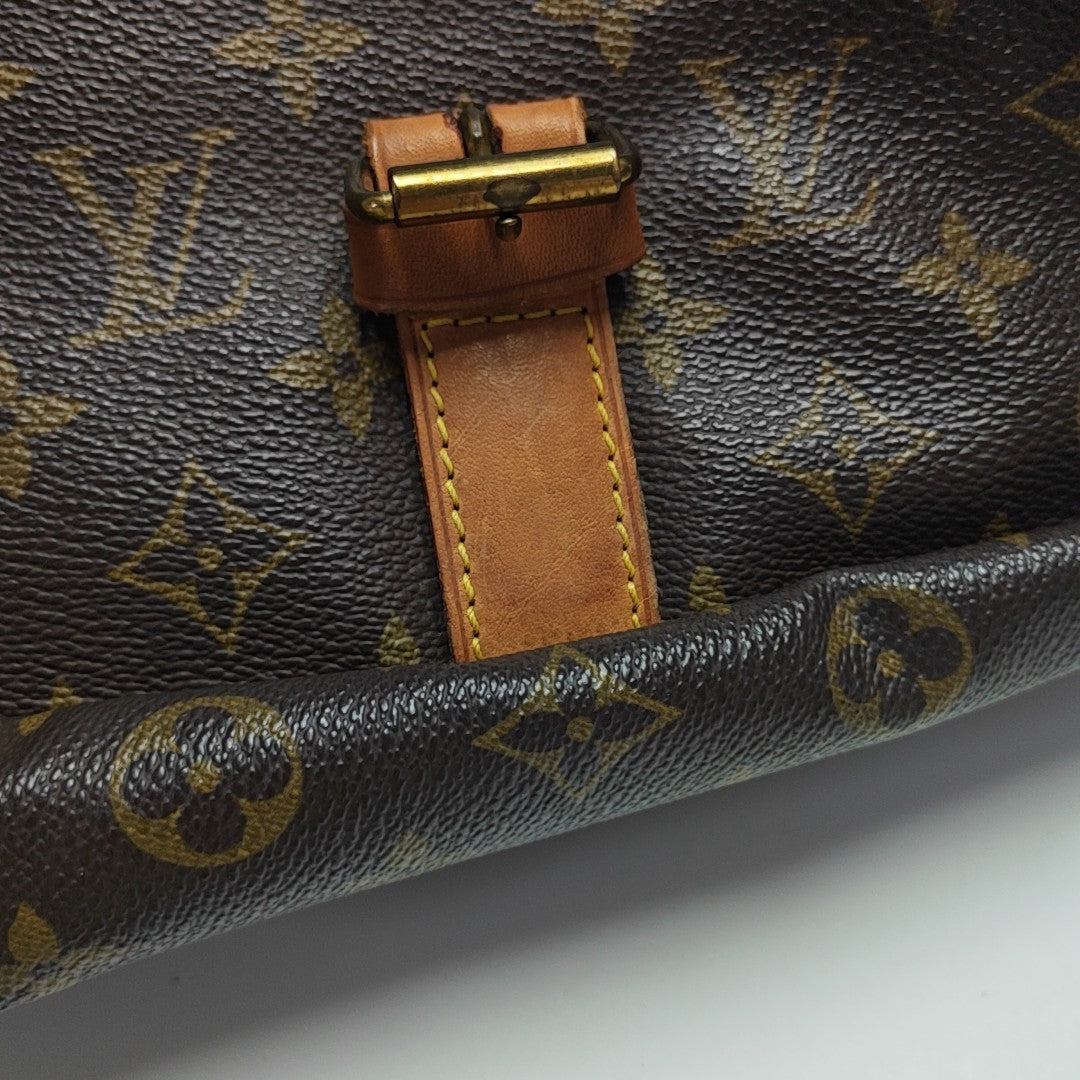 SAUMUR 35 Monogram Coated Canvas Brown