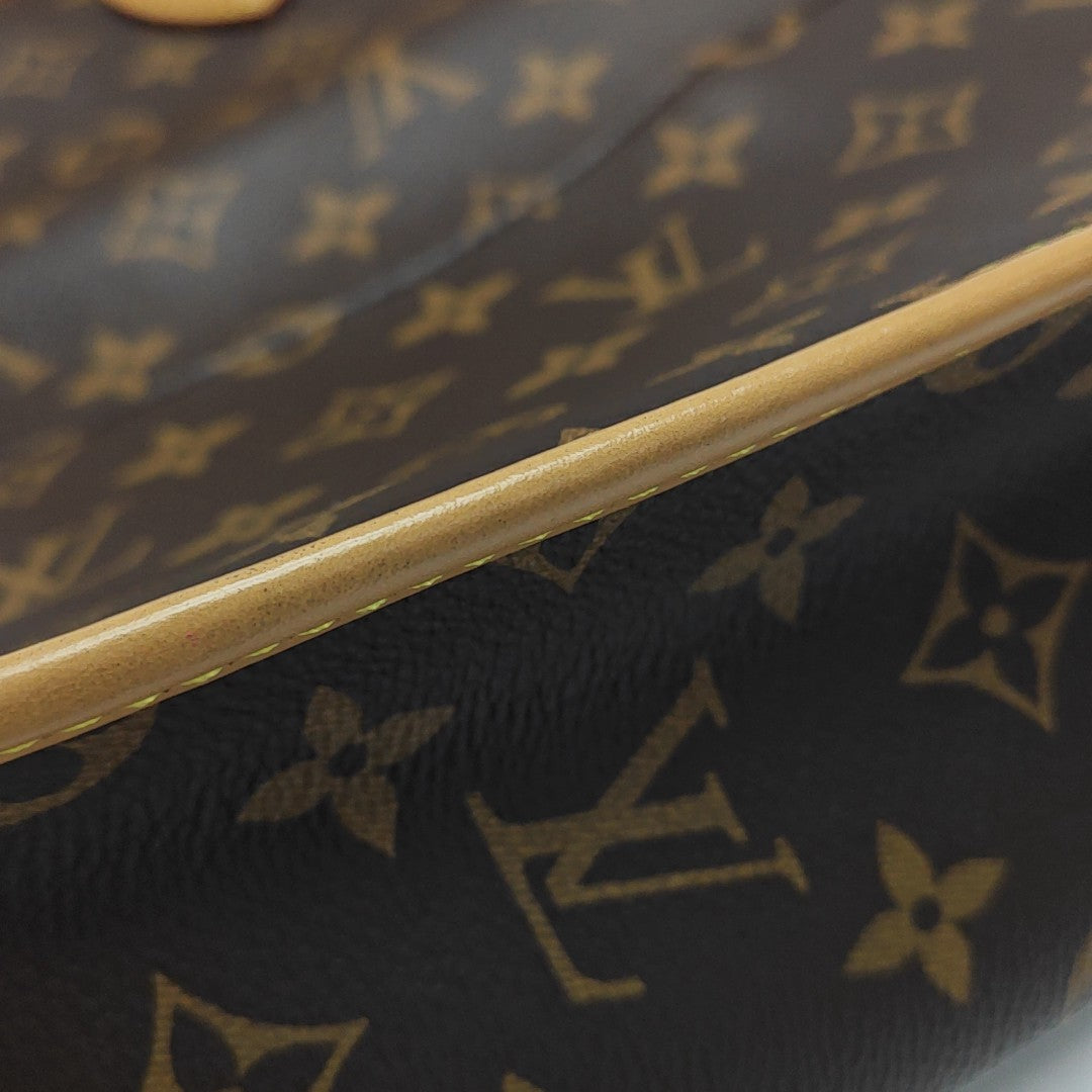 DIANE Monogram Coated Canvas Brown