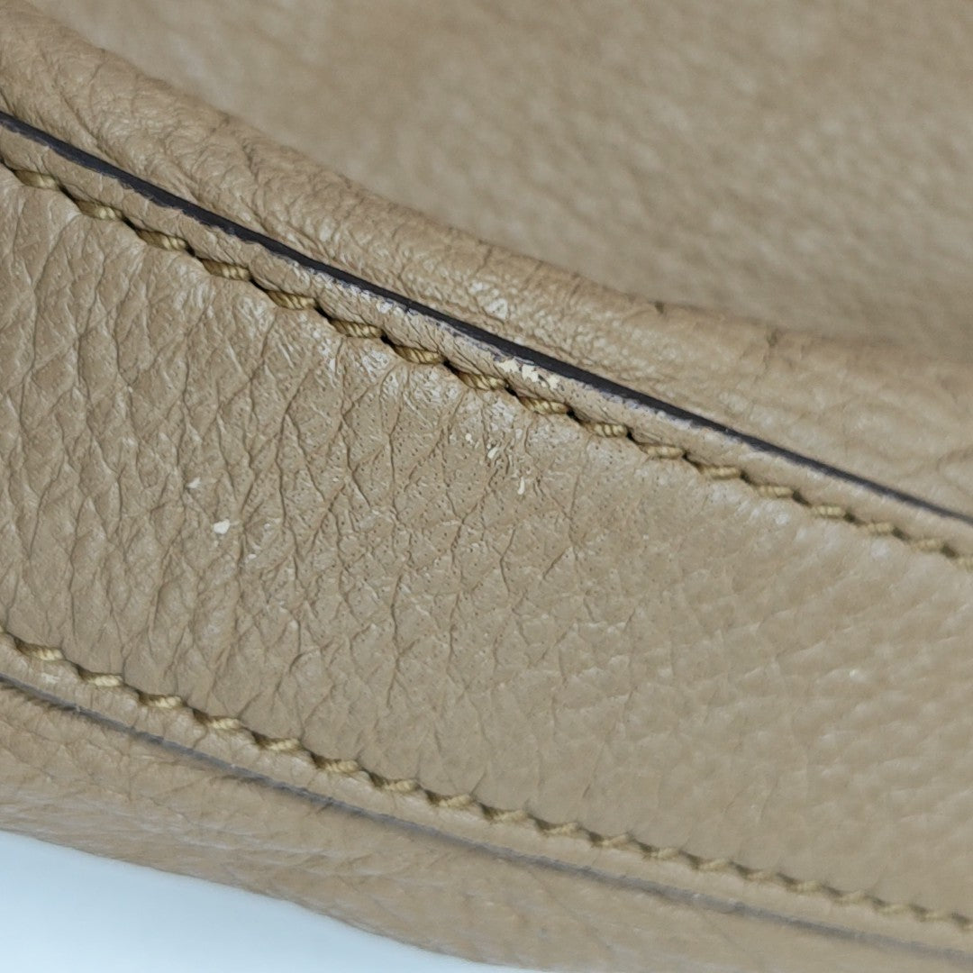 Calfskin Shoulder Bag Brown