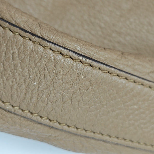 Calfskin Shoulder Bag Brown