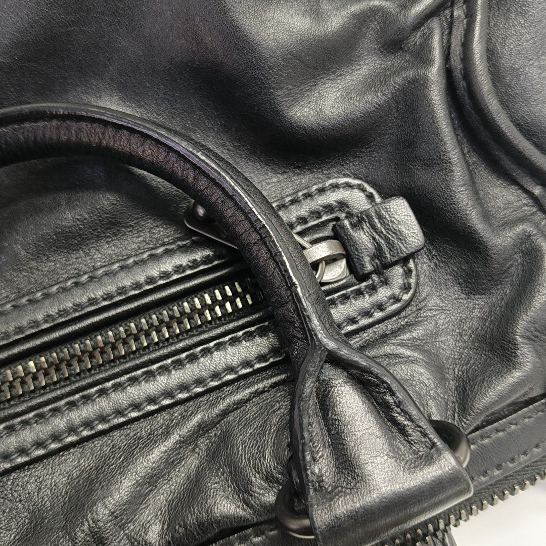 Calfskin Shoulder Bag Black