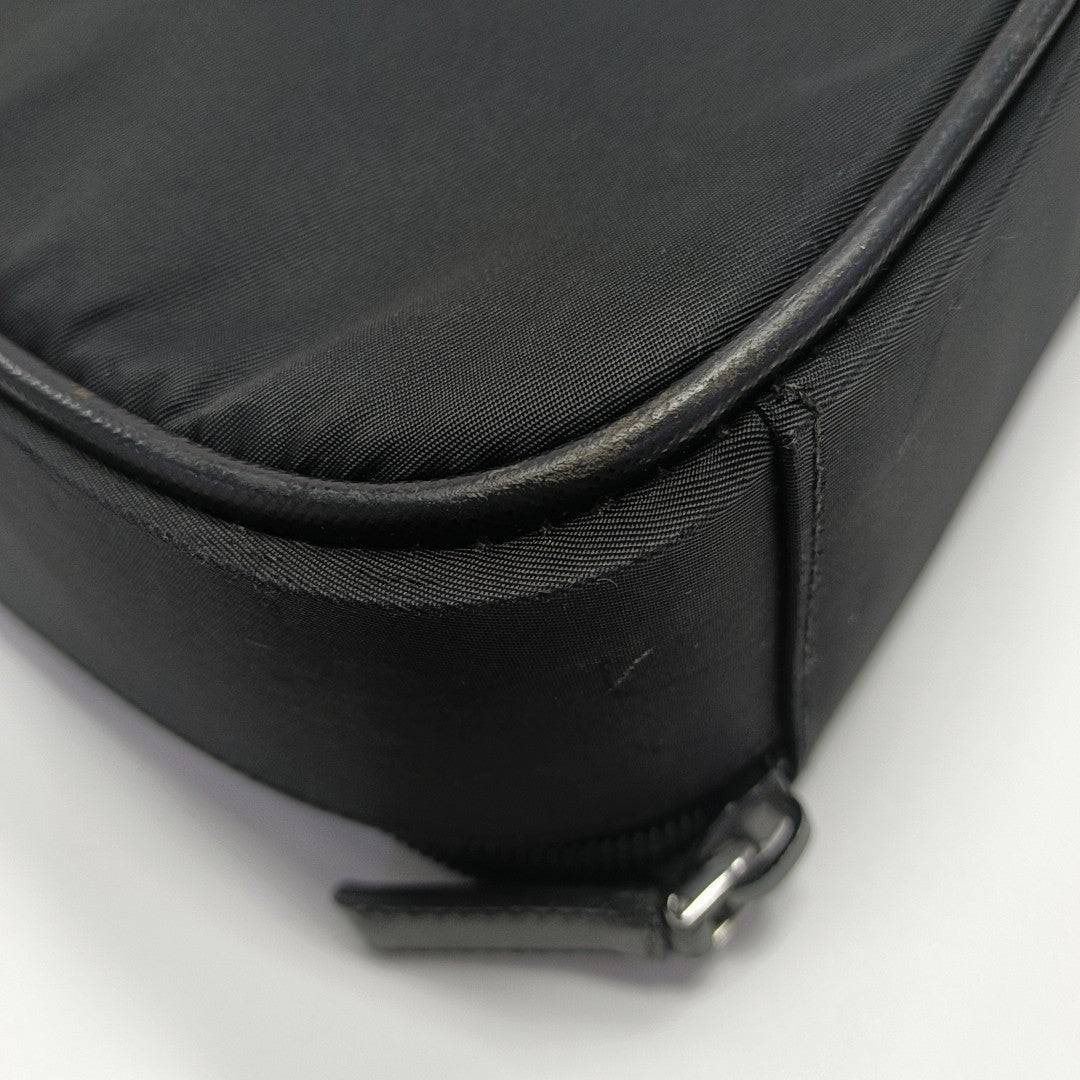 Nylon Shoulder Bag Black