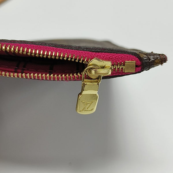 NEVERFULL MM Monogram Coated Canvas Brown