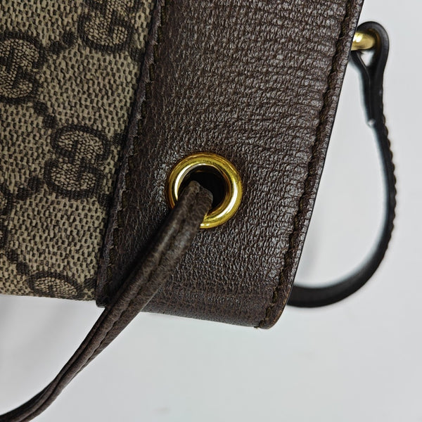 Ophidia Mini Monogram Coated Canvas Beige