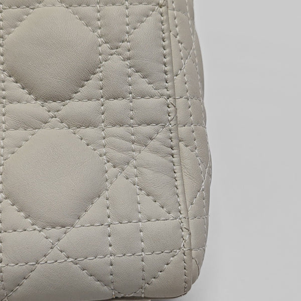 Lady Dior Mini Cannage Lambskin White