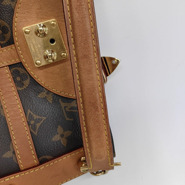 DUFFLE Monogram Coated Canvas Brown