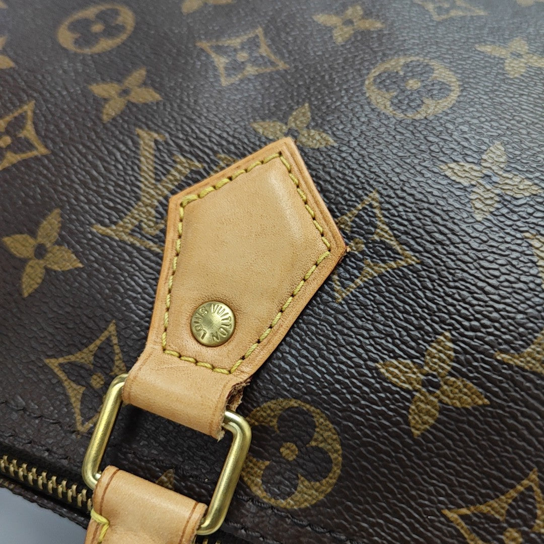 SPEEDY 30 Monogram Coated Canvas Brown