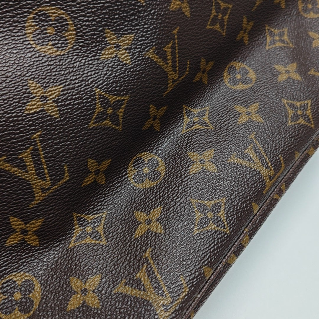 NEVERFULL MM Monogram Coated Canvas Brown
