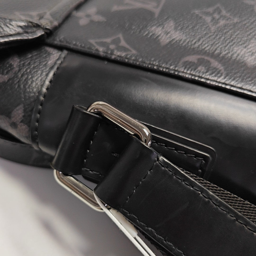 VOYAGER PM Monogram Coated Canvas Black