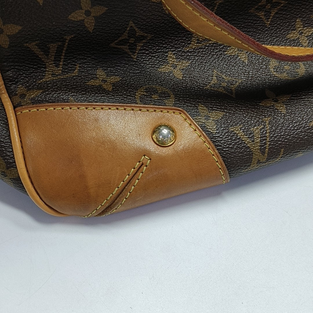 RETIRO GM Monogram Coated Canvas Brown