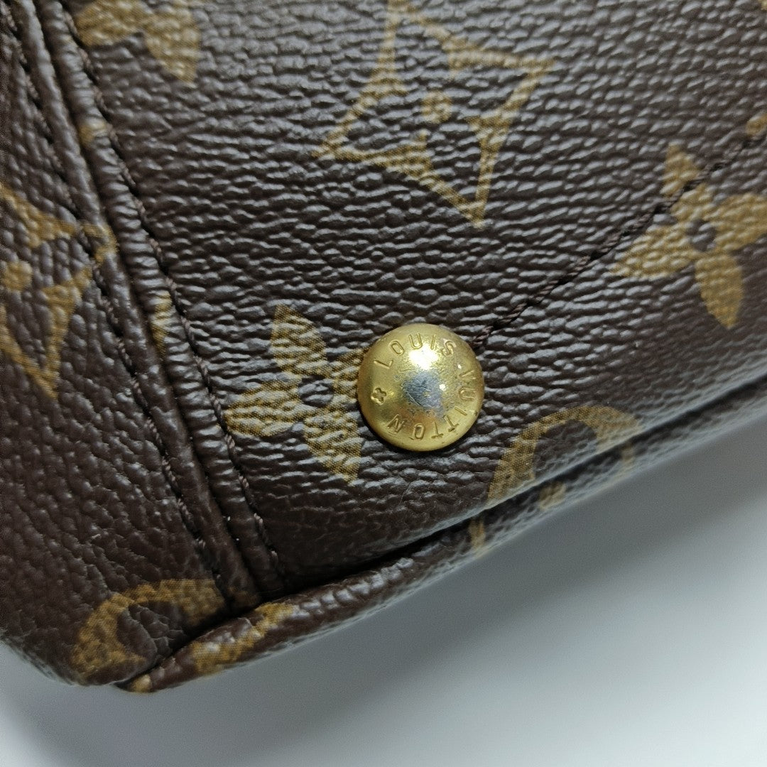 PALLAS BB Monogram Coated Canvas Brown