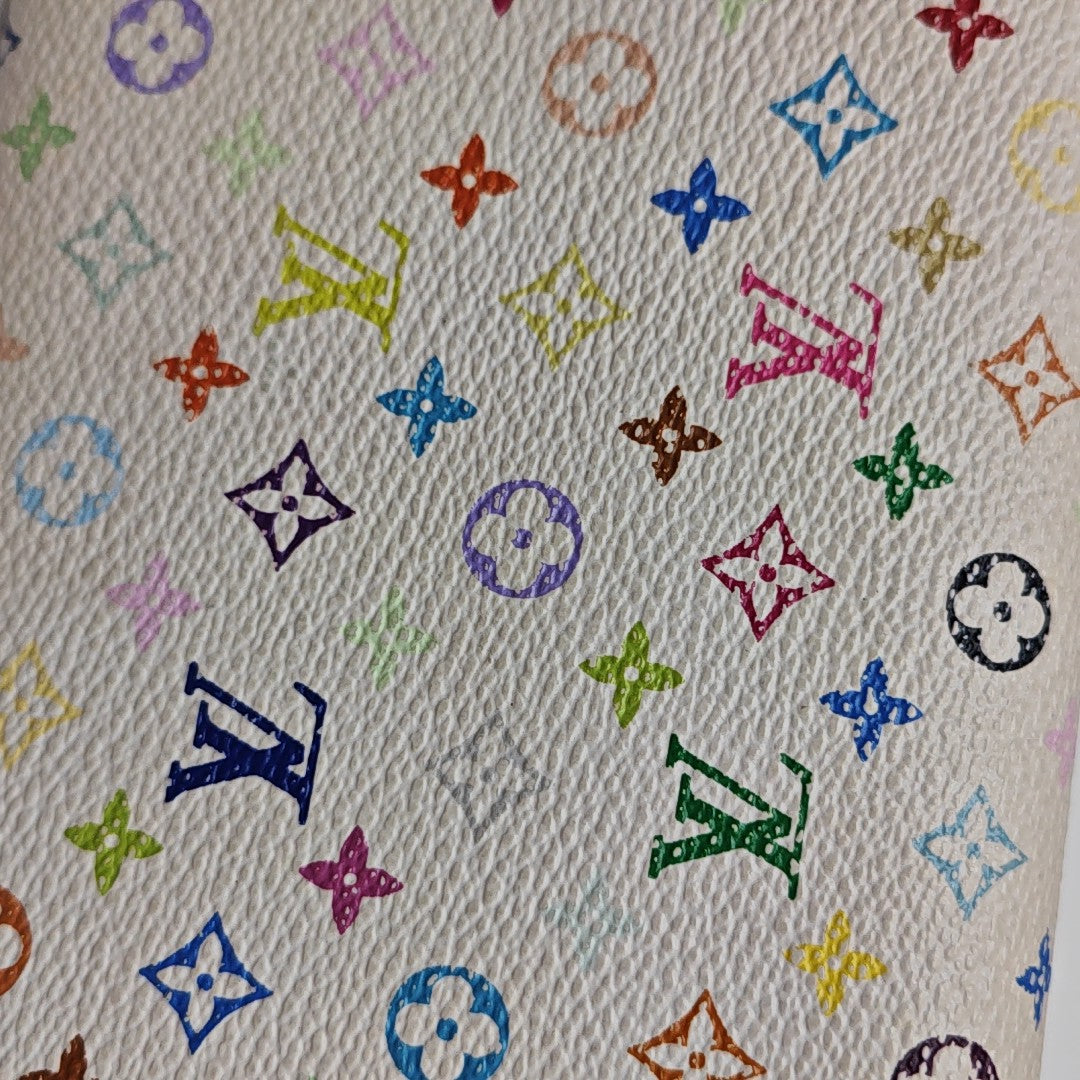 LV × TM INTERNATIONAL Monogram Coated Canvas White Wallet