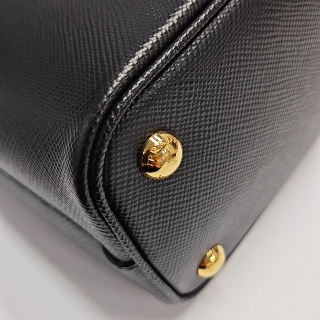 Panier Small Saffiano Calfskin Black